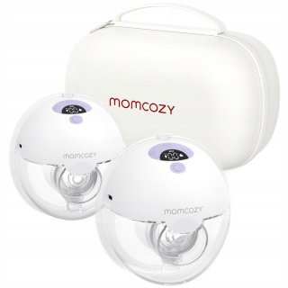 Prenosná dvojitá elektrická odsávačka mlieka Momcozy M5 3 režimy 9 úrovní ruže